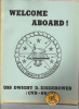 PORTE AVIONS  USS DWIGHT D. EISENHOWER.  WELCOME ABOARD. - Bateaux