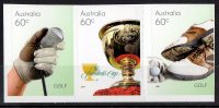 Australia 2011 Golf Strip Of 3 Self-adhesives MNH - Ongebruikt