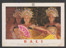 Indonesia BALI DANCE GAIRLS MAILED POST CARD To India #29103 - Danse