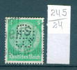 24K245 // - CLB -  Perfin Perfores Perforiert / Gezähnt  Perforati Perforadas Germany Deutschland Allemagne Germania - Perfin