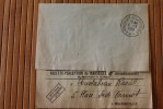 LETTRE CIVILE EN FRANCHISE MARSEILLE RUE DE LA REPUBLIQUE 6-3-1950  SOMMATION SANS FRAIS UNIQUE POUR L'ANNEE  > P/MAR - Civil Frank Covers