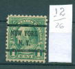 26K12 // NEW YORK N.Y. - Counties New York  - Precancel, Preo, Vorausentwertung,United States Etats-Unis USA - Precancels