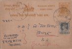 Br India King George VI, Bearing On Postal Card, Princely State Holkar, India - Holkar