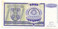 REPUBLIKA SRPSKA - 10 000 000 DIN - 1993. - Bosnia And Herzegovina