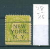 26K78 // NEW YORK N.Y. - Counties New York - Precancel, Preo, Vorausentwertung,United States Etats-Unis USA - Voorafgestempeld