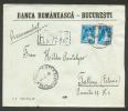 ROMANIA , 1929 REGISTERED COVER TO ESTONIA 6 - Covers & Documents