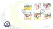 Alderney 2004  - 100 Years Of FIFA, FDC - Sonstige & Ohne Zuordnung