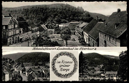 ÄLTERE POSTKARTE LAUTENTHAL Langelsheim Oberharz Harz Marktplatz Bischofstal Volkswagen VW Käfer Schulberg Cpa Postcard - Langelsheim