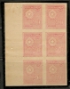 PARAGUAY -  VARIETY  IMPERFORATE PRINTED IN THE GUMMED SIDE MARGINAL PANE OF 6 - SG 300  - MINT LH - Erreurs Sur Timbres