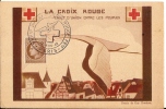 1946 - CPA - Dombret- EXPOSITION PHILATELIQUE CROIX ROUGE FRANCAISE - Aéro Philatélic Club - Rotes Kreuz