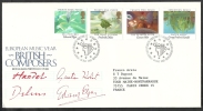 1985 GB FDC BRITISH COMPOSERS - EUROPA - 002 - 1981-1990 Em. Décimales