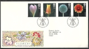 1987 GB FDC FLOWERS  - 002 - 1981-1990 Dezimalausgaben