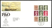 1987 GB FDC THE STORY OF P&O - 002 - 1981-1990 Em. Décimales