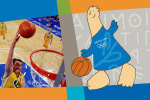 13A -098      @   Basketball 2004   Athens Olympic Games  ( Postal Stationery, -Articles Postaux -Postsache F - Sommer 2004: Athen