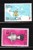 St Lucia 1976 World Cricket Cup West Indies Team MNH - St.Lucia (...-1978)