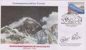 Mount Everest, Mountain, Mountaineering, Climbing, Geology, Sports, Autograph, Signed, Spl Cover, Nepal - Arrampicata