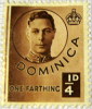 Dominica 1940 King George VI 0.25d - Unused - Dominique (...-1978)