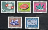 Switzerland 1959 Pro Patria 5 Values Mint No Gum  SG 601-5 - Unused Stamps