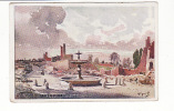 Carte 1915 SERMAIZE Aquarelle Signée Vignol Ou Vignal - Sermaize-les-Bains