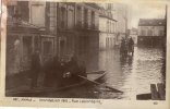 PARIS INONDATION 1910 RUE LACORDAIRE CARTE PHOTO - Paris (15)