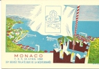 E-MONACO XII BOURSE PHILATELIQUE DE LA MEDITERRANE 1960 - Bolsas Y Salón Para Coleccionistas