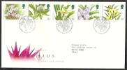 1993 GB FDC ORCHIDS - 003 - 1991-2000 Em. Décimales