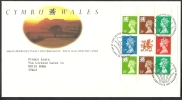 1992 GB FDC CYMRU WALES - 004 - 1991-2000 Em. Décimales