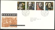 1992 GB FDC TENNYSON - 004 - 1991-2000 Em. Décimales