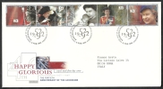 1992 GB FDC 40 TH HAPPY GLORIOUS - 004 - 1991-2000 Em. Décimales