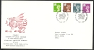 1991 GB FDC WALES NEW DEFINITIVE STAMPS 3 DEC - 004 - 1991-2000 Em. Décimales