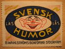 SWEDEN Svensk Humor Circus Cirque Cirkus Circo Payaso Clown Pitre Poster Stamp Label Vignette Viñeta - Circus