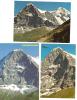 Eiger Eigernordwand Bergsteigen Diverse Routen 3 Ansichtskarten - Gsteig Bei Gstaad
