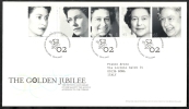 2002 GB FDC THE GOLDEN JUBILEE - 004 - 2001-2010 Em. Décimales