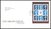 2002 GB FDC THE GOLDEN JUBILEE - 004-002 - 2001-2010 Dezimalausgaben