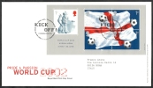 2002 GB FDC WORLD CUP 2002 SOCCER SHEET - CALCIO - 004 - 2001-10 Ediciones Decimales