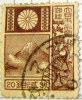 Japan 1922 Mount Fuji And Deer 20s - Used - Gebraucht