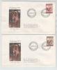 Denmark FDC 26-3-1971 Refugee 1971 Complete On 2 Covers With Cachet - Refugees