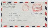 Brazil Air Mail Cover With Meter Cancel Sao Paulo 28-11-1940 Sent To USA - Airmail