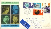 1967 Great Britain Cachet FDC Of British Discovery - 1952-1971 Pre-Decimal Issues