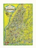 Cp, Carte Géographique, Grübe Aus Dem Schwarzwald - Landkarten