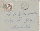 Congo,Fort Rousset,1956,colonies,AEF ,lieutenant Gouverneur Cureau,n°230 Sur Lettre - Storia Postale