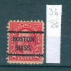 26K36 // BOSTON MASS. - State Massachusetts County Suffolk Precancel, Preo Vorausentwertung United States Etats-Unis USA - Precancels