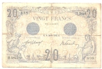 VINGT FRANCS - 14.1.1913.- RARE !!!!!!!!!!!!!! - 20 F 1905-1913 ''Bleu''