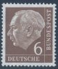 !a! GERMANY 1954 Mi. 0180 MNH SINGLE - 1st Federal President Th. Heuss - Neufs