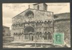 SPAIN, SORIA, PORTADA DE LA IGLESIA DE SANTO DOMINGO, VINTAGE POSTCARD 1928 TO ESTONIA - Soria