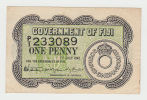 Goverment Of Fiji 1 Penny 1942 VF++ CRISP Banknote P 47 - Figi