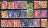 Lote 21 Sellos Tipo PAZ, Paix Francia º - 1932-39 Vrede