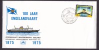 Netherlands 1975 Cover 100 Jaar Engelandvaart Stoomvaart Maatschappij Zeeland - Cartas & Documentos