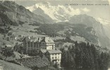 Delcampe - Wengen - Hotel National Und Die Jungfrau           1909 - Wengen