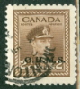 Canada 1949 Official 2 Cent King George VI War Issue Overprinted OHMS #O2 - Surchargés